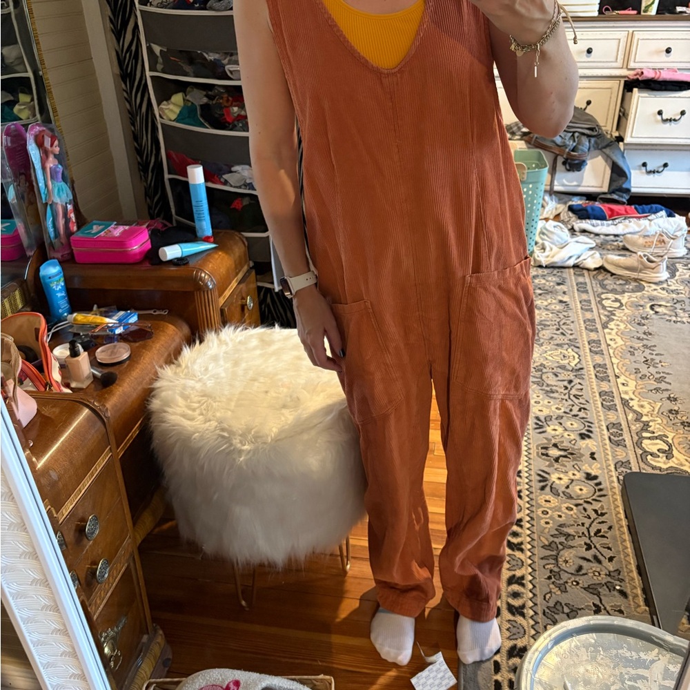 Free people Corduroy jumpsuit